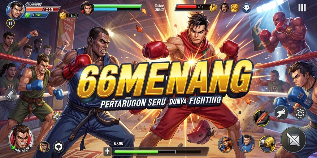 Gameplay seru di 66MENANG dengan pertarungan penuh aksi.