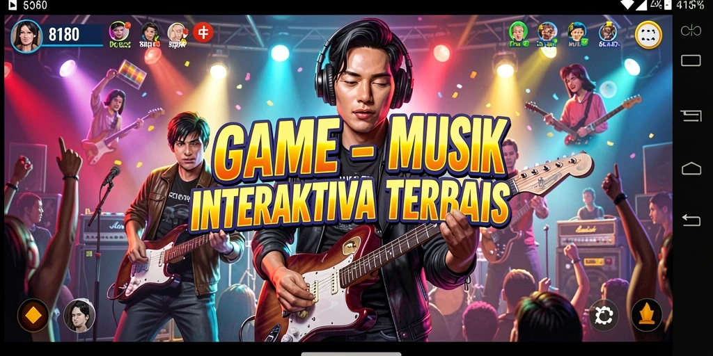 Tampilan gameplay interaktif dari game musik 8180.
