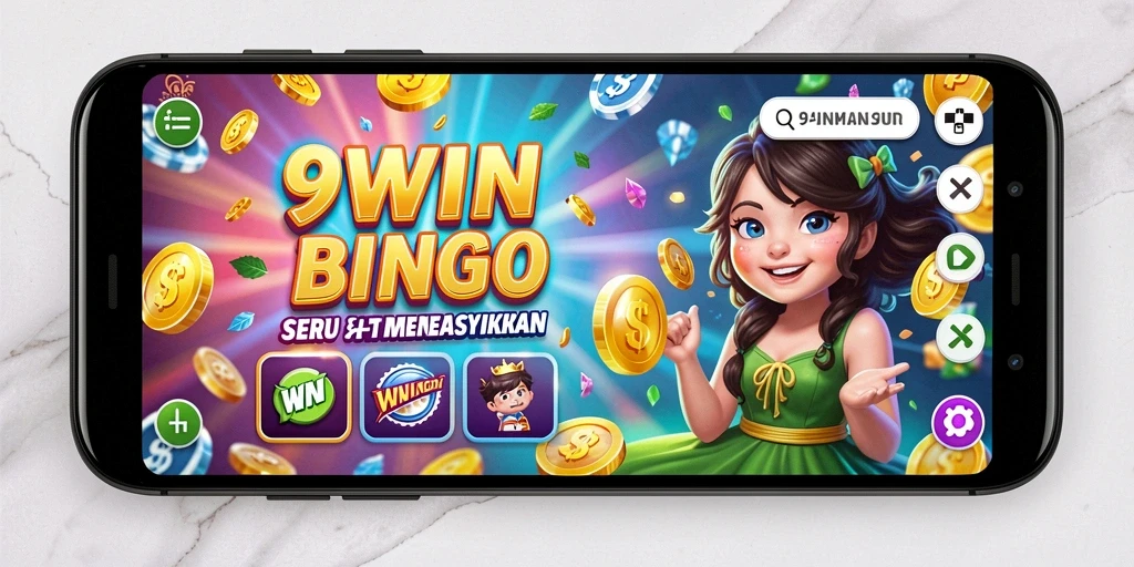 Screenshot utama dari gameplay 9WIN menampilkan keseruan permainan Bingo.