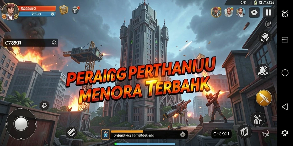 Tampilan gameplay C7890 yang menegangkan dan seru dalam Tower Defense.