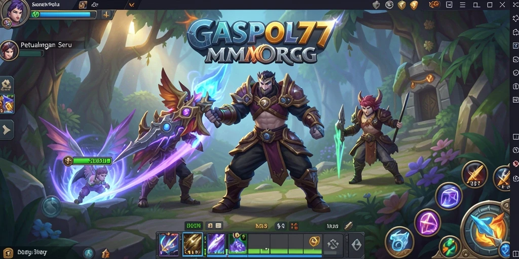 Tangkapan layar utama GASPOL77 menunjukkan aksi seru dalam gameplay MMORPG.
