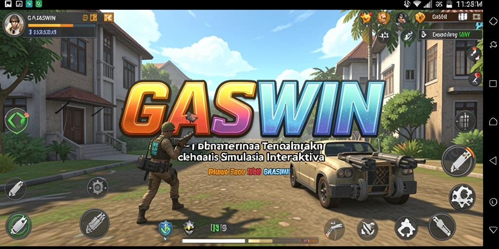 Tampilan menarik gameplay GASWIN dengan simulasi yang interaktif.