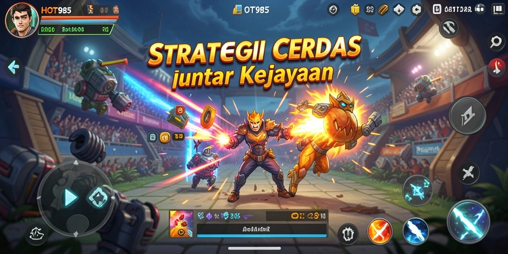 Tampilan gameplay <strong>HOT985</strong> yang intens dan strategis.