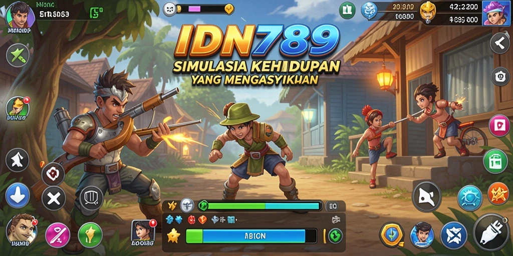 Screenshot gameplay menunjukkan momen interaksi karakter dalam <strong>IDN789</strong>.