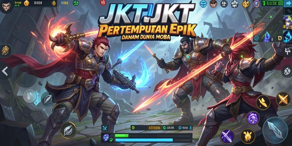 Tampilan gameplay seru dalam JKTJKT dengan aksi pertarungan yang intens.