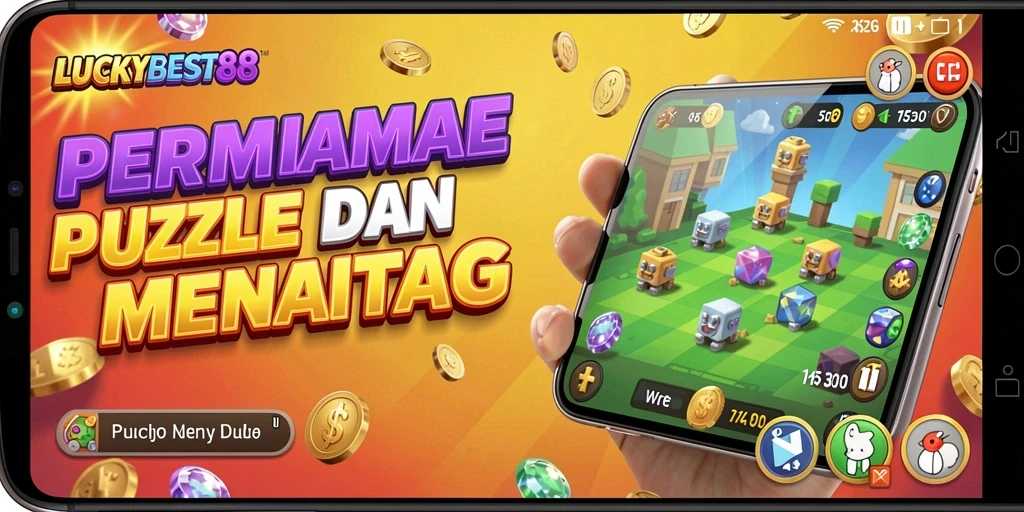 Tampilan gameplay LUCKYBEST88 yang menarik dan penuh tantangan puzzle.