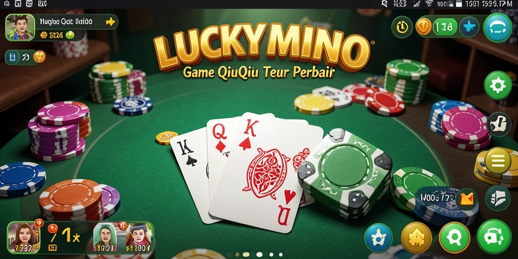 Tampilan gameplay QiuQiu yang menegangkan dan menarik di LUCKYMINO.