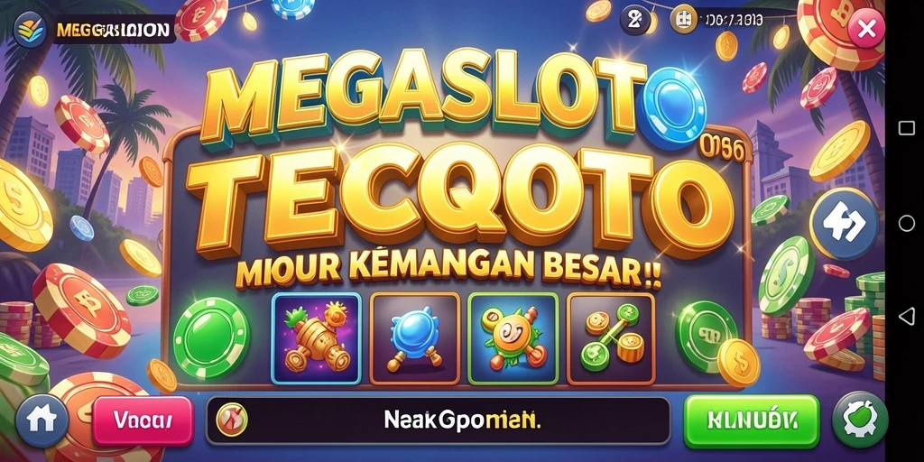Tampilan gameplay MEGASLOTO yang menarik dan interaktif.