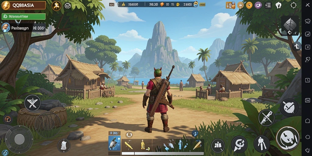 Tampilan gameplay QQ88ASIA di dunia terbuka yang menakjubkan.