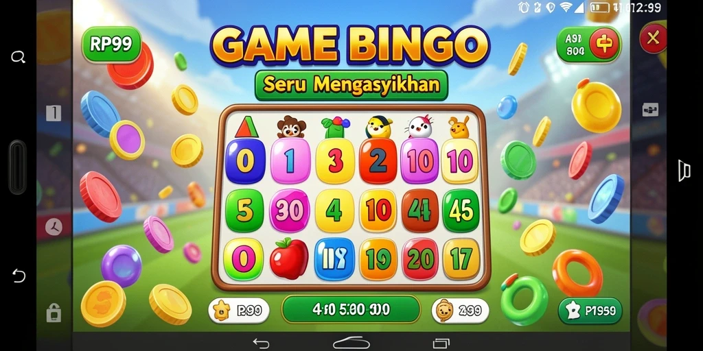 Tampilan gameplay RP99 yang menarik saat bermain Bingo.