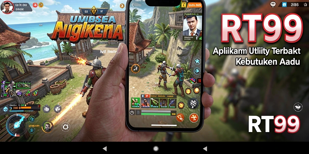 Tampilan aplikasi RT99 dengan fitur-fitur Utility yang bermanfaat.