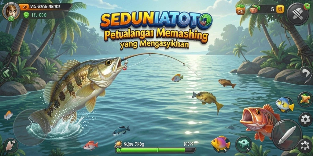 Gameplay seru menangkap ikan dengan SEDUNIATOTO.
