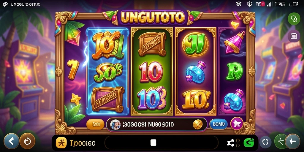 Screenshot gameplay UNGUTOTO menampilkan keseruan bermain Slot yang menarik.