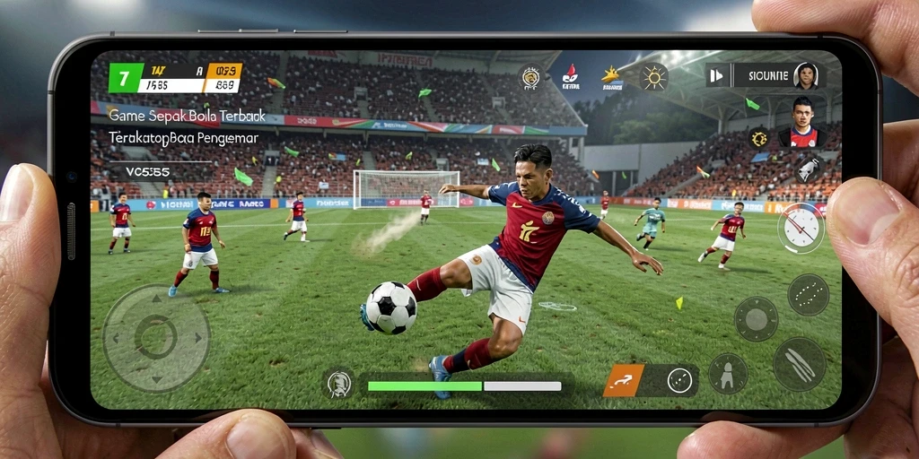 Tampilan gameplay menegangkan dalam VC55, menunjukkan pertarungan seru di lapangan.