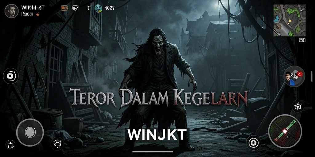Tampilan gameplay <strong>WINJKT</strong> yang mencekam dan menyeramkan.