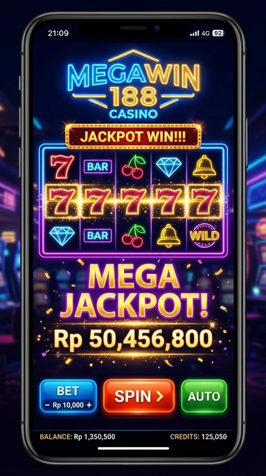 Tampilan antarmuka megawin188 yang ramah pengguna.